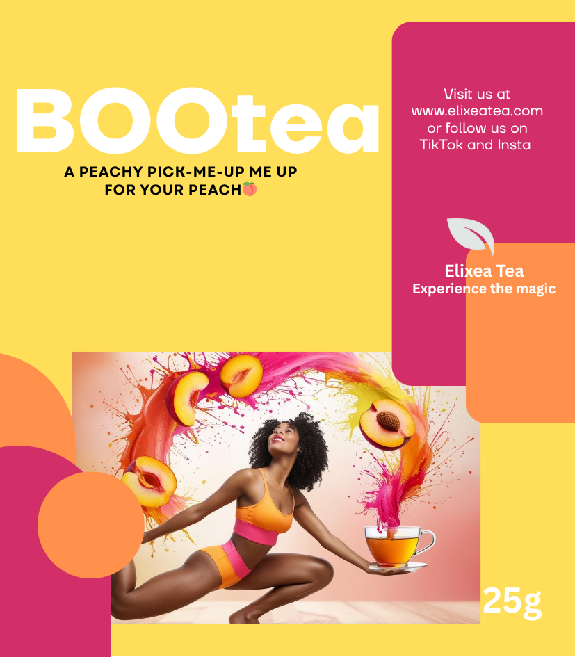 BOOTEA| Peachy Loose Leaf Tea blend | Contains caffeine