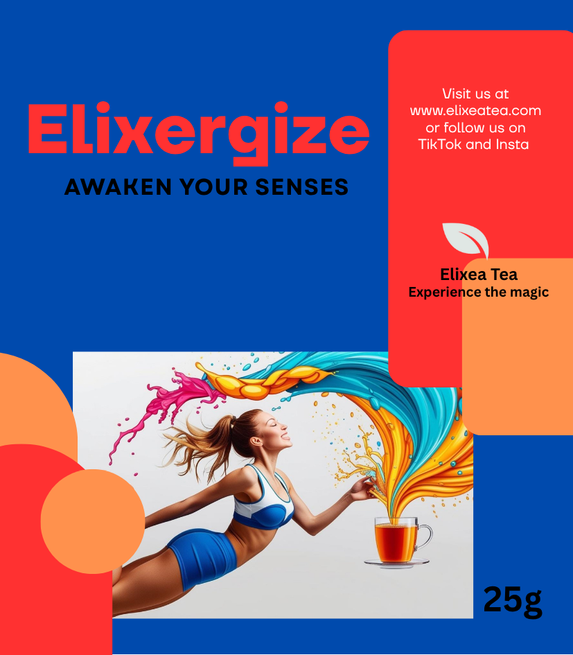 Elixergize |Ginseng Goji Berry Energy Tea | Herbal Loose Leaf Blend