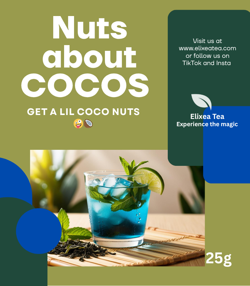 NUTS about COCOS | Tropical Coconut Pineapple Black Tea | Loose Leaf blend